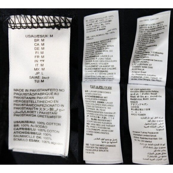 5 Fruit of the Loom Plain Color Shirt Set sz M XXL Black Grey Casual Base Simple - Picture 14 of 16